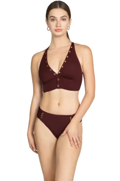 Amy Banded Triangle Bikini Top