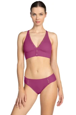 Amy Banded Triangle Bikini Top