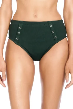Amy Ribbed High Waist Bikini Bottom