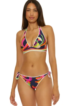 Anniversary Stripe Triangle Bikini Top