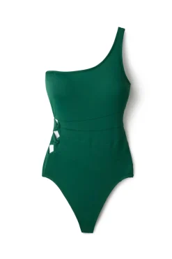 Asymmetrical Cutout One Piece Swimsuit