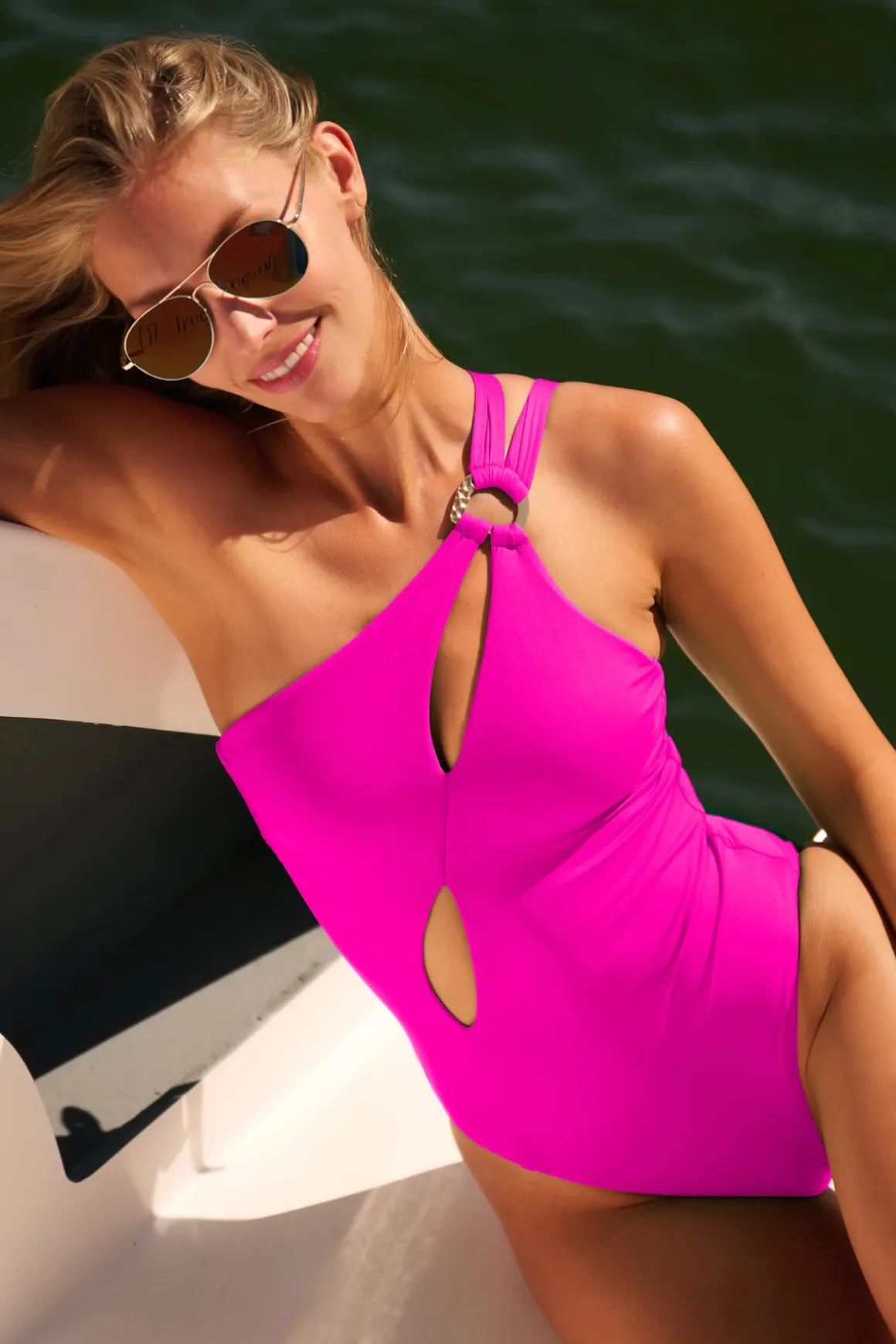 Asymmetrical One Piece Swimsuit