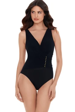 Bindy Surplice One Piece Swimsuit