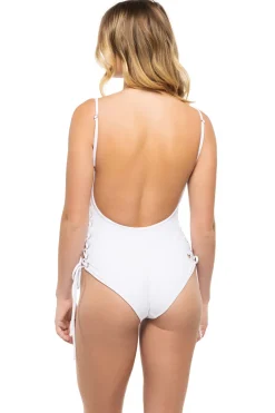 Blanca White Floral One Piece Swimsuit