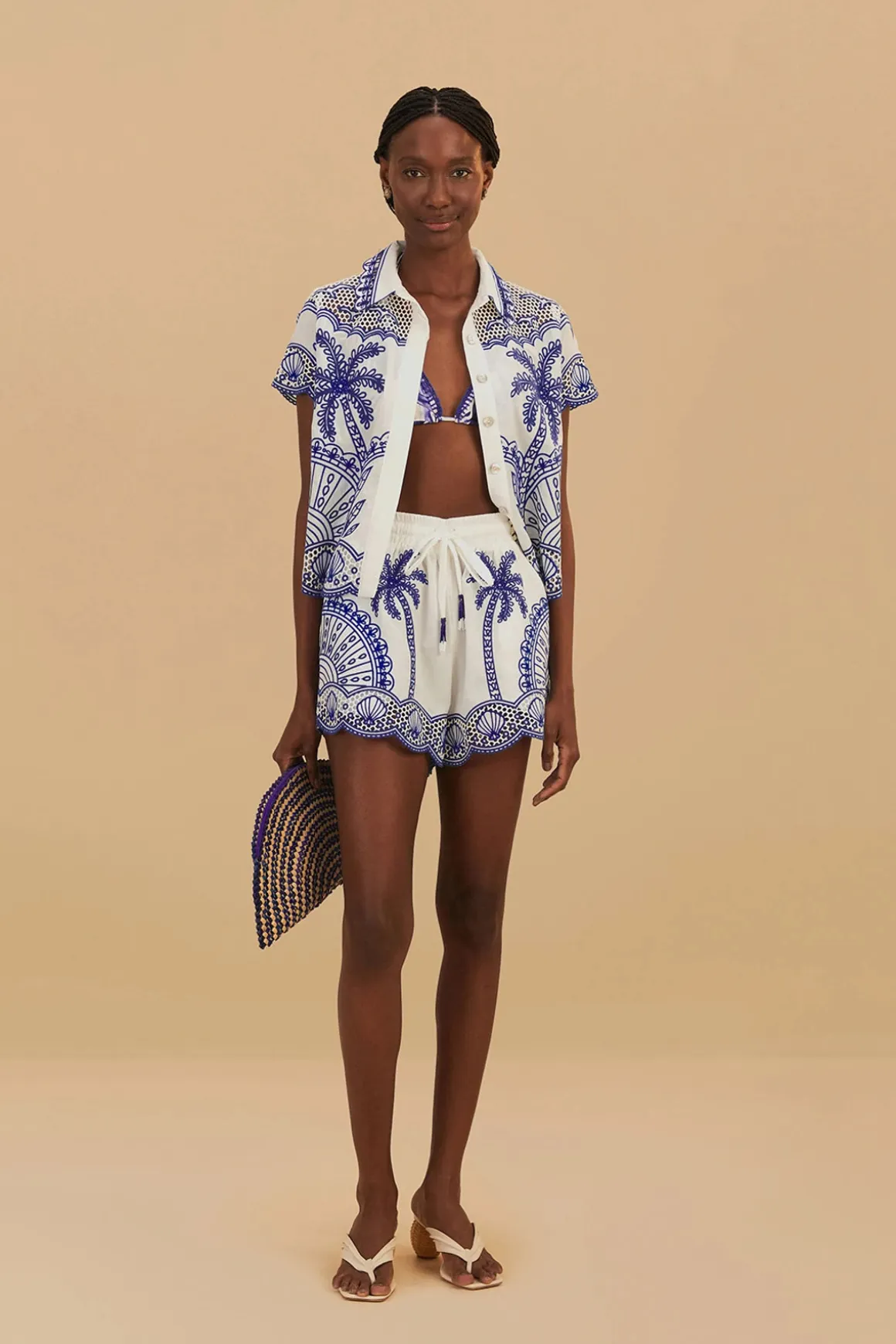 Blue Palm Tree Shirt