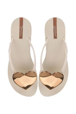 Bold Heart Flip Flops