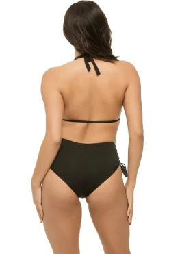Brena Halter Plunge One Piece Swimsuit