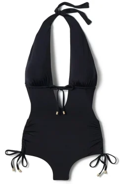 Brena Halter Plunge One Piece Swimsuit