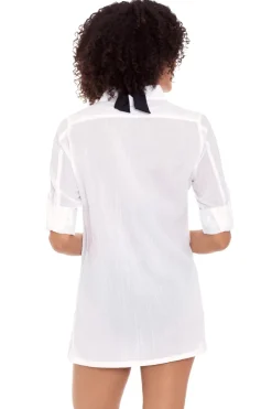 Button Down Camp Shirt Dress