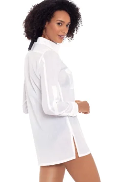 Button Down Camp Shirt Dress