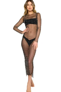 Champagne Nights Mesh Dress