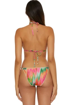 Cheryl Metallic Triangle Bikini Top