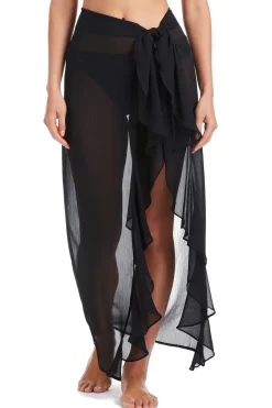 Chiffon Long Ruffle Pareo