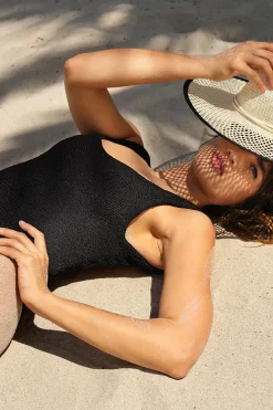 Classic Square Neck One Piece Swimsuit