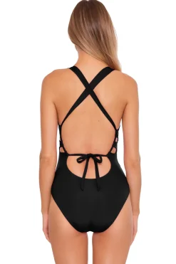 Cutout Plunge One Piece Swimsuit