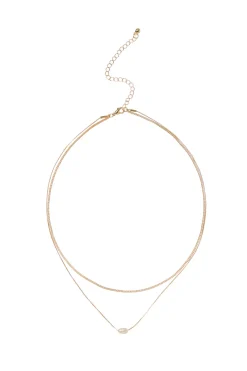 Double Pearl Necklace