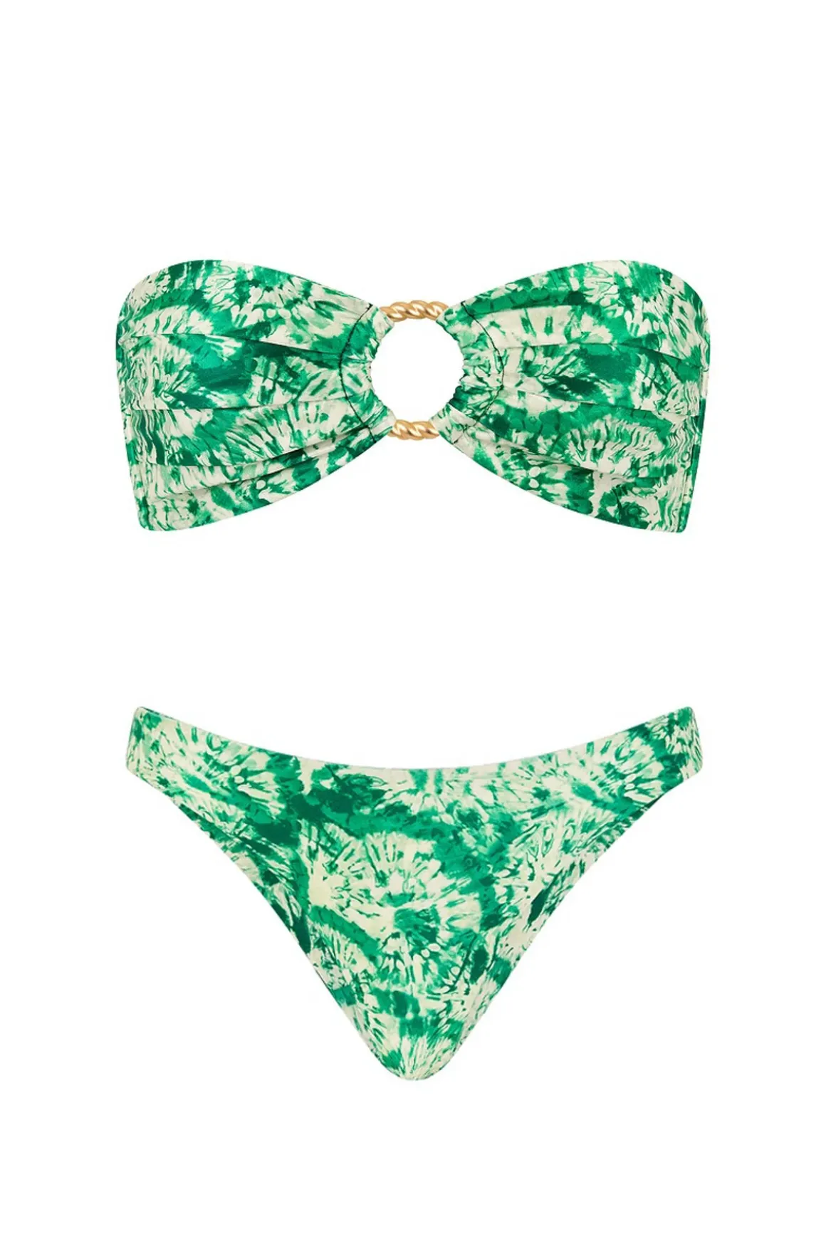 Emerald Tides Bandeau Bikini Top