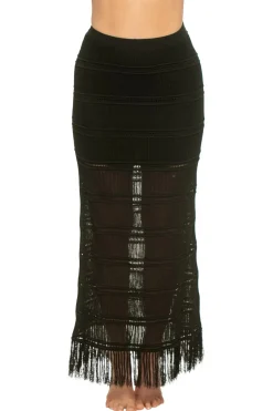 Flynn Crochet Midi Skirt