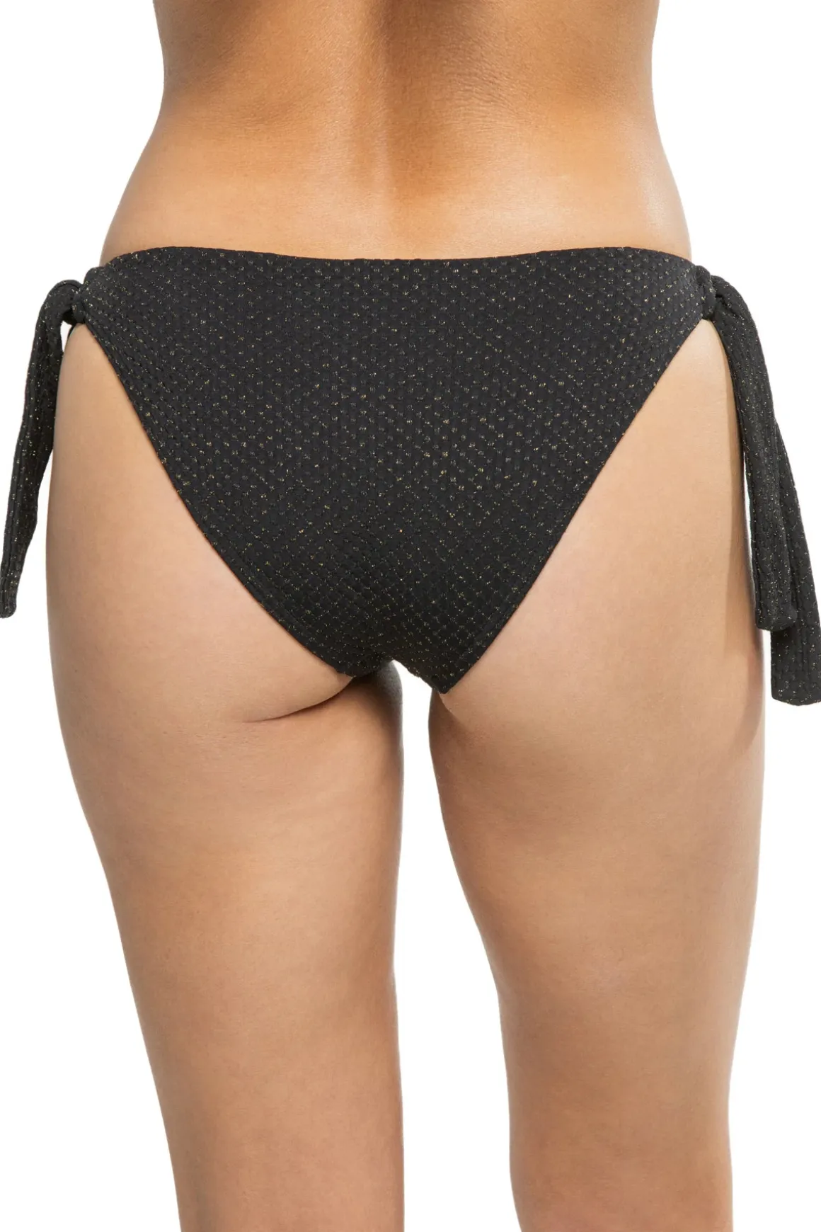 Frankie Textured Tie Side Hipster Bikini Bottom