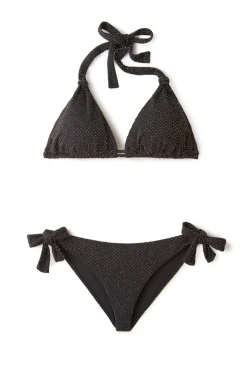 Frankie Textured Tie Side Hipster Bikini Bottom