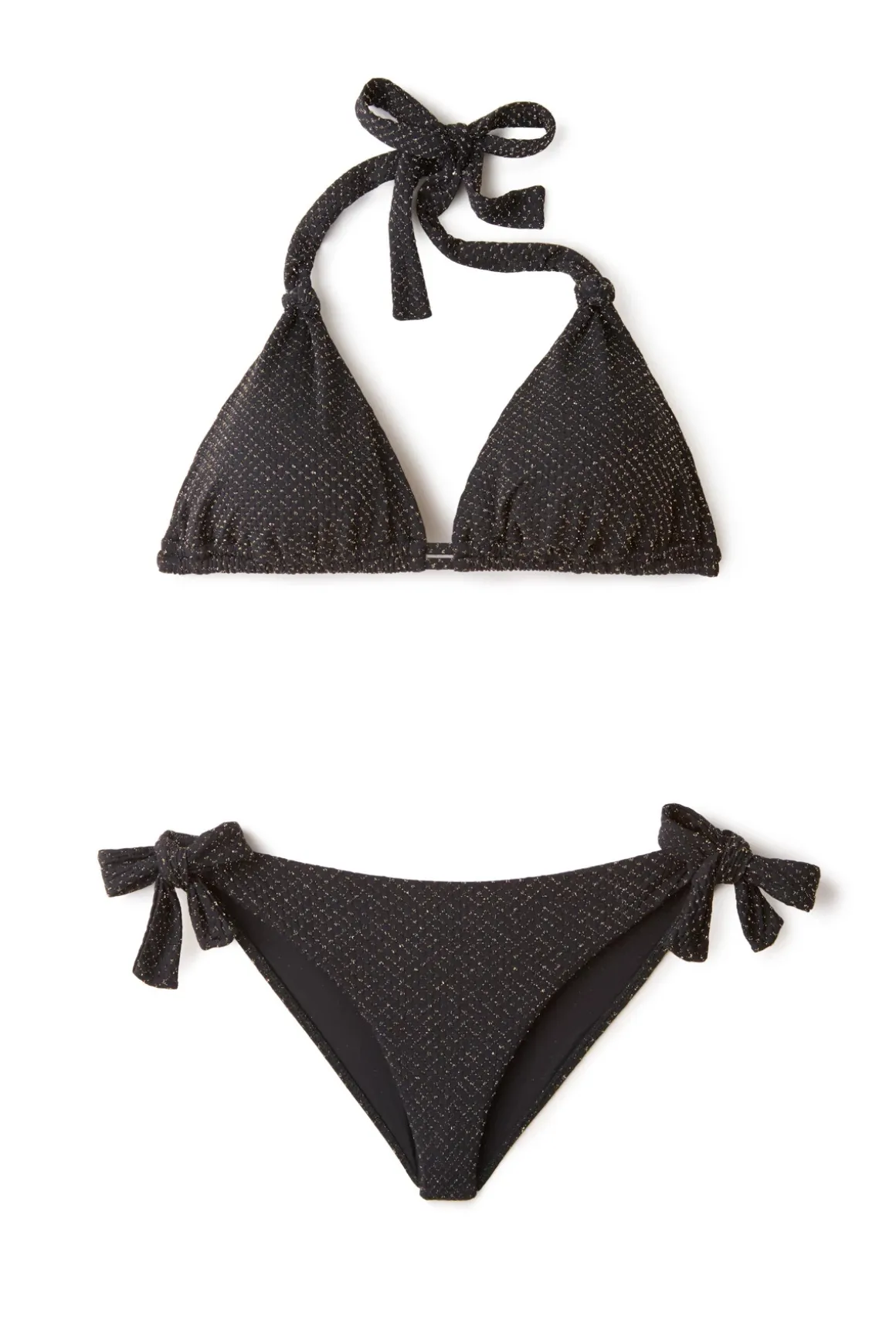 Frankie Textured Tie Side Hipster Bikini Bottom