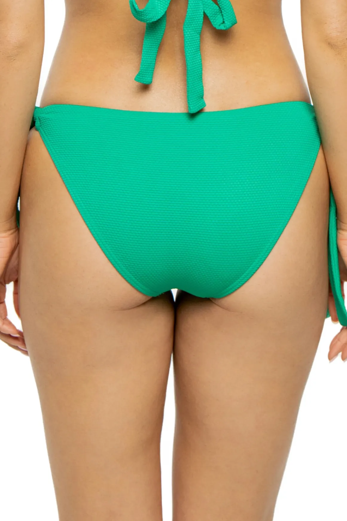 Frankie Textured Tie Side Hipster Bikini Bottom