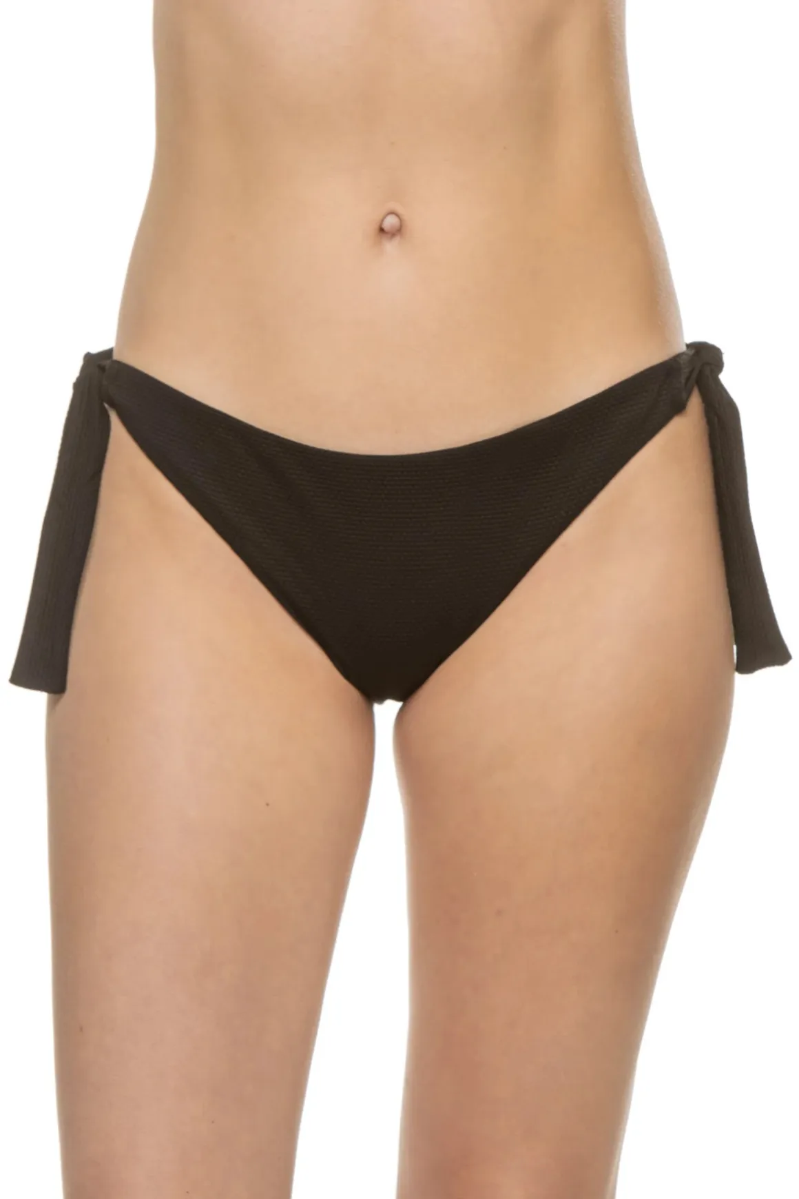 Frankie Textured Tie Side Hipster Bikini Bottom