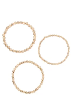 Gold Bracelets (Set of 3)