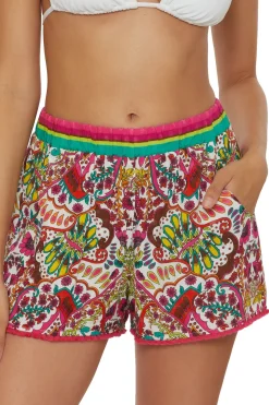 Hawaiian Garden Pocket Shorts