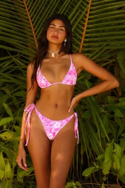 Island Blush Triangle Bikini Top