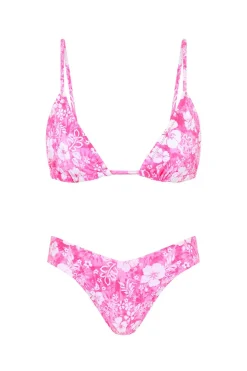 Island Blush Triangle Bikini Top