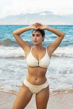 Jules Textured Bralette Bikini Top