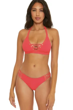 Keira Halter Banded Bikini Top