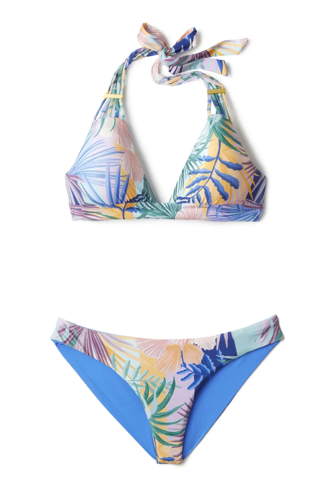 Kira Banded Halter Bikini Top