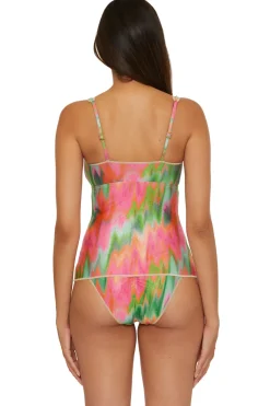 Kylam Lace-Up Tankini Top