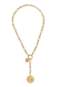 Linden Toggle Medallion Necklace