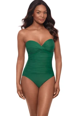 Madrid Twist Front Bandeau One Piece Swimsuit