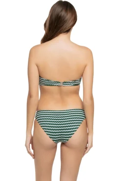 Mesh Effect Bandeau Bikini Top