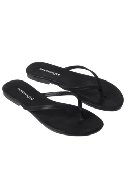 Metallic Thong Flip Flops