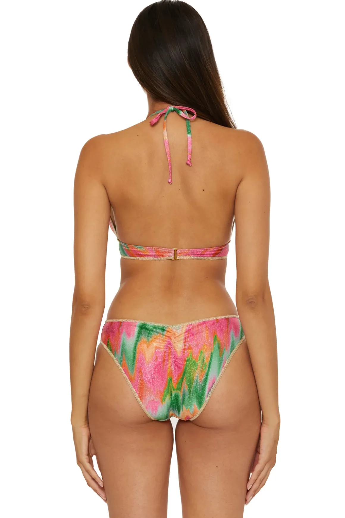 Mira Banded Halter Bikini Top