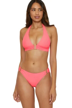 Mira Banded Halter Bikini Top