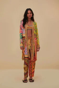 Mixed Scarves Pants
