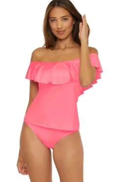 Monaco Off Shoulder Bandeau Tankini Top