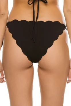 Mott Scallop Tie Side Brazilian Bikini Bottom