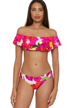 Off-The-Shoulder Ruffle Bandeau Bikini Top