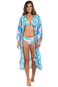 Opulent Palm Kimono