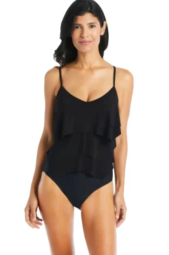 Overlay One Piece Swimsuit