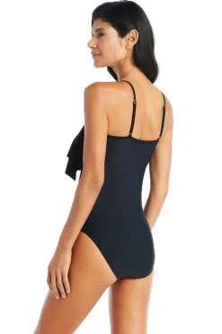 Overlay One Piece Swimsuit