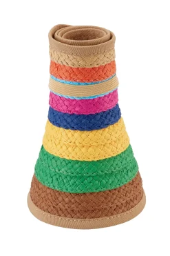 Paper Braid Roll Up Visor