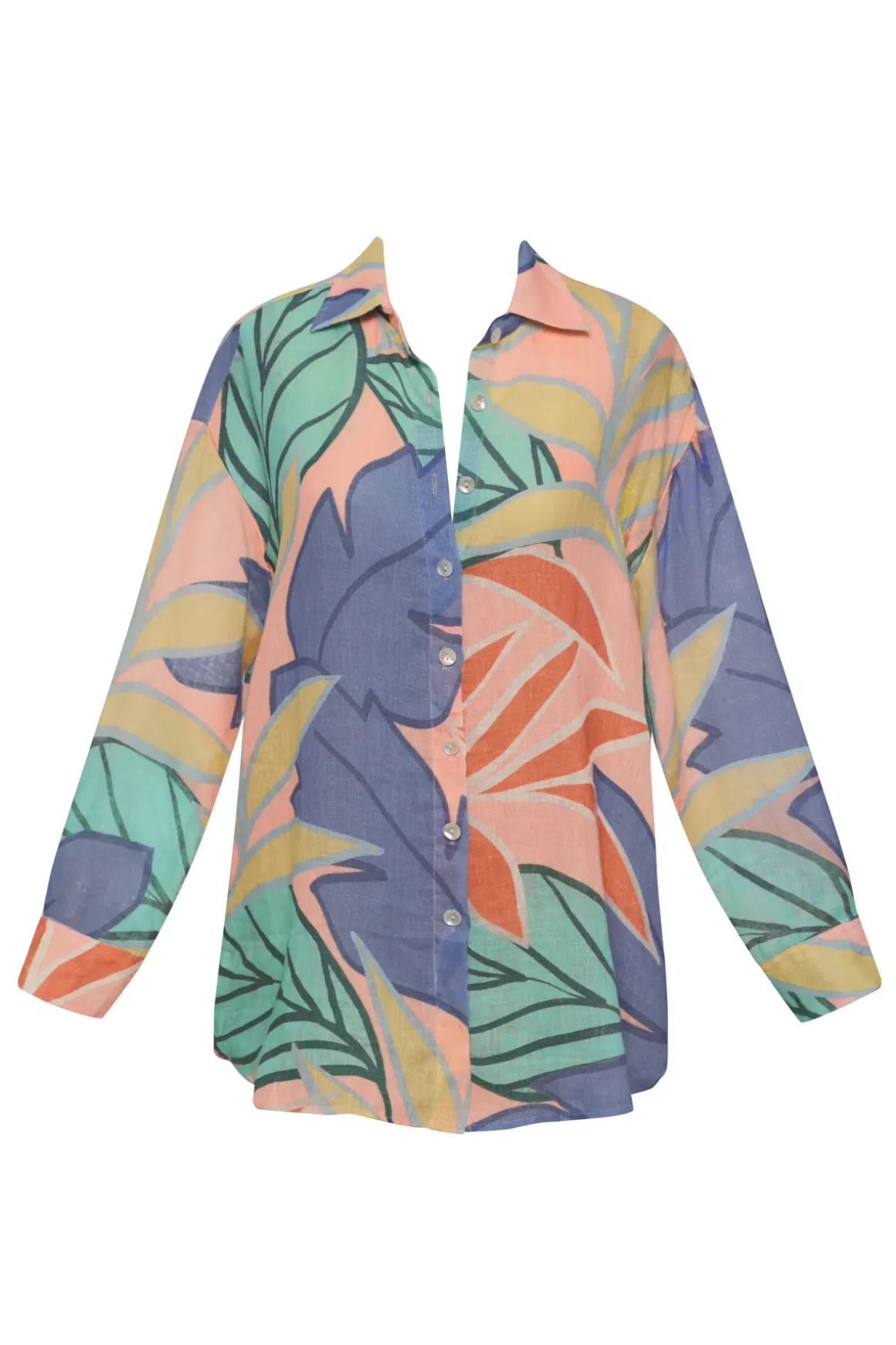 Playa Button Down Shirt Dress